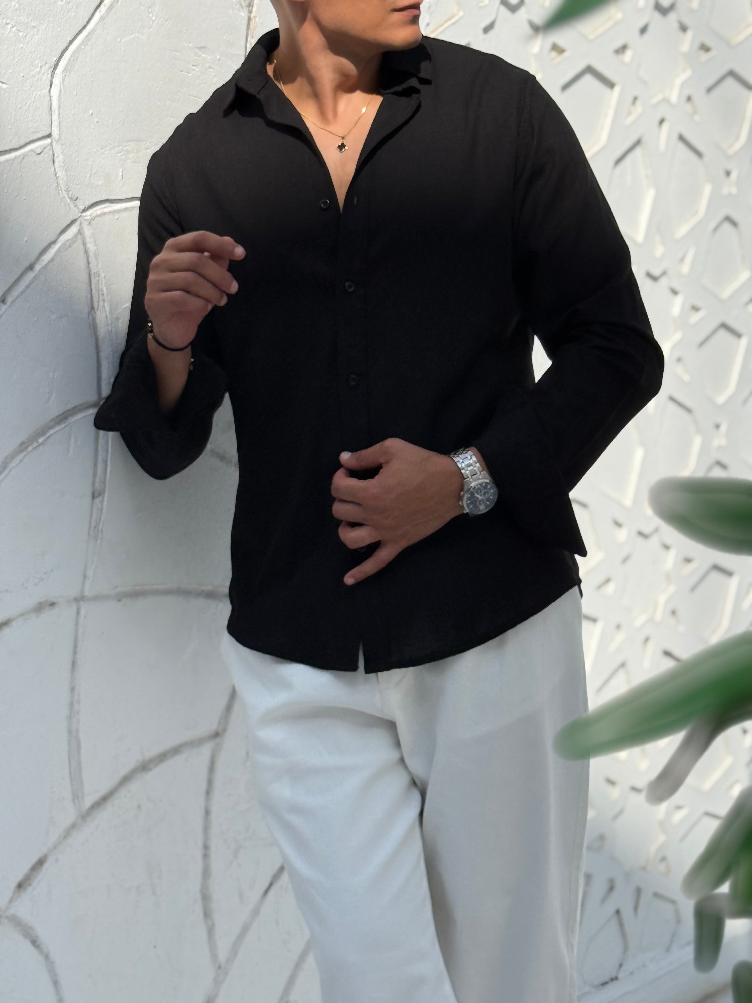 Men's Pure Linen Shirt