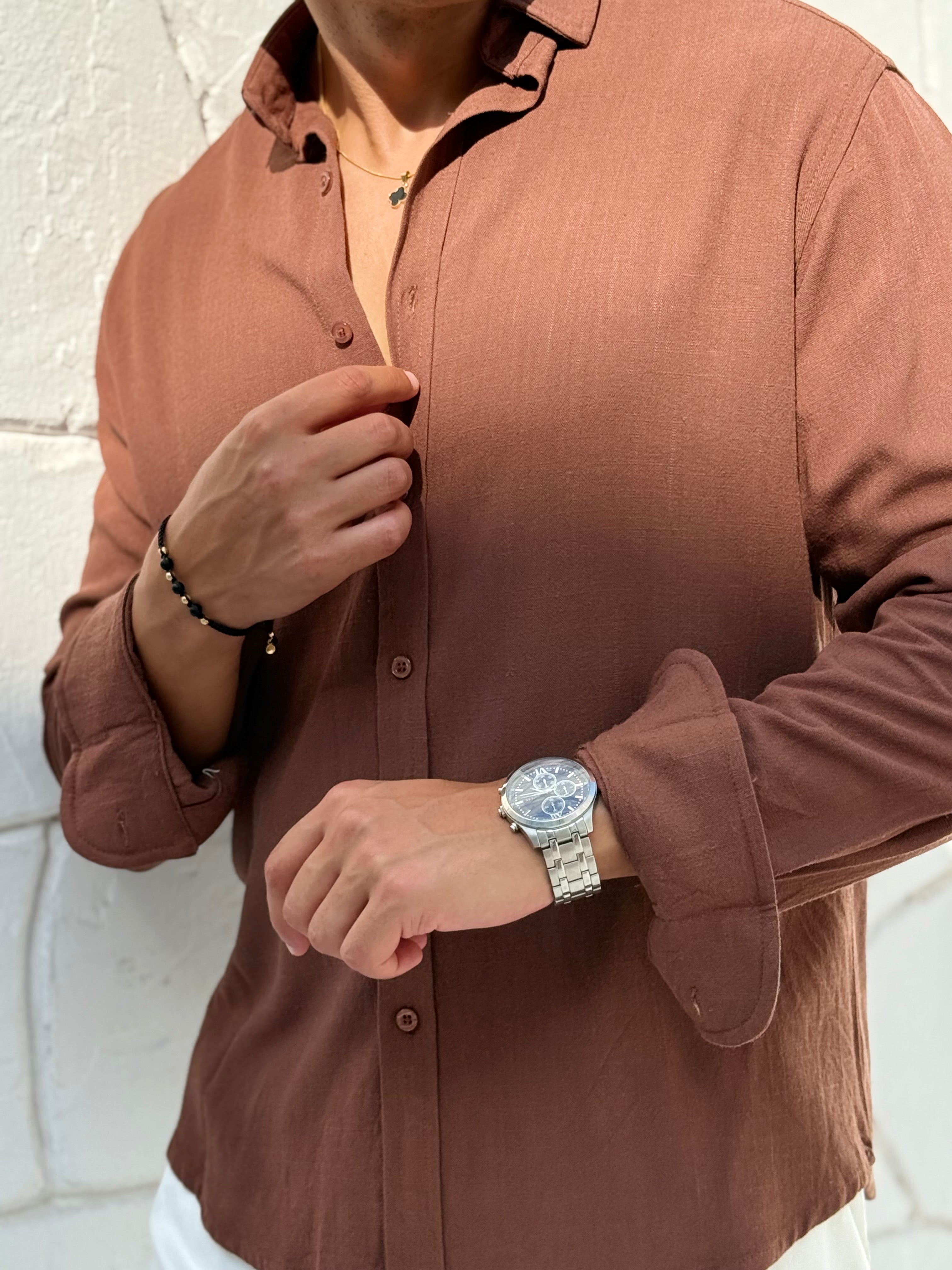 Men's Pure Linen Shirt