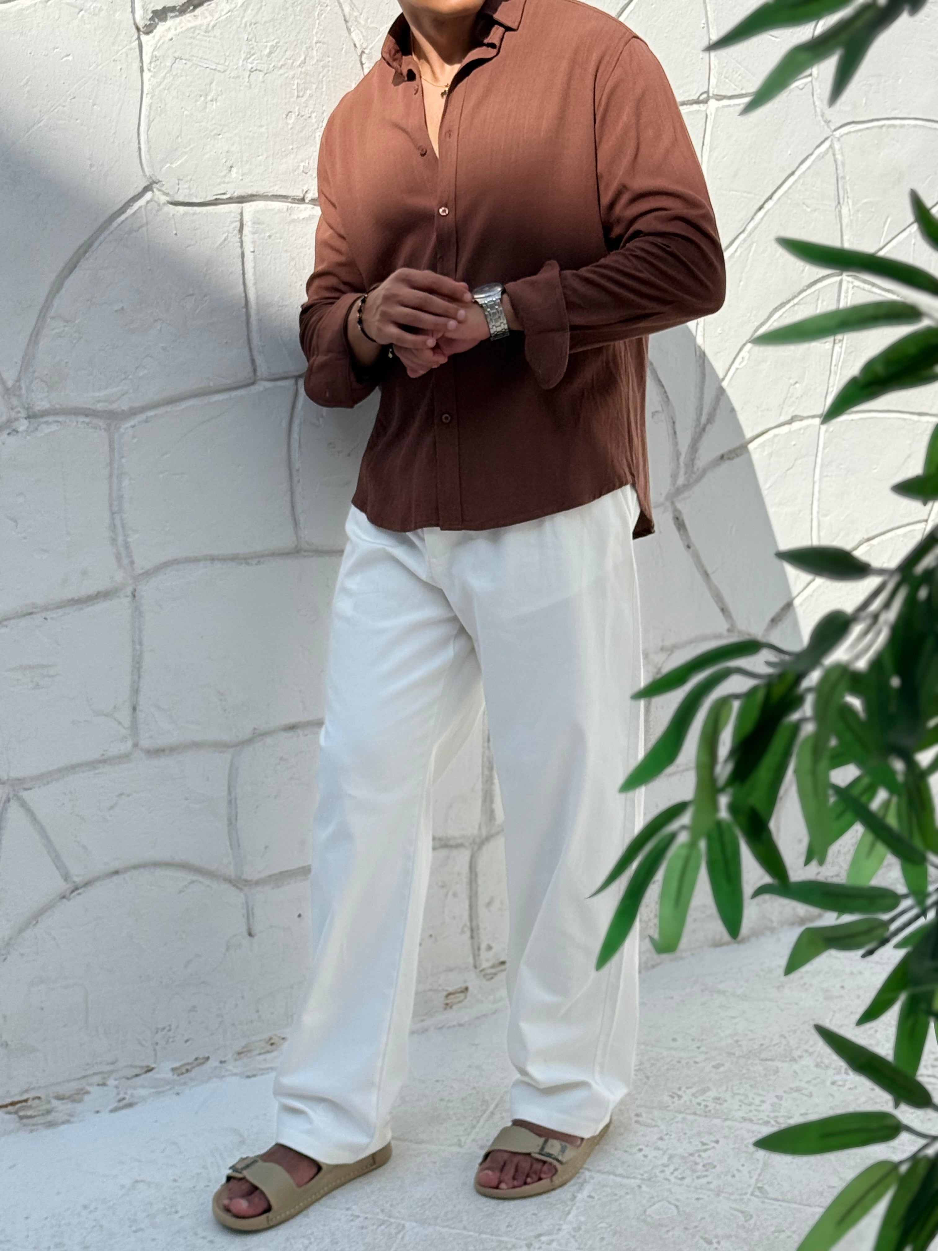Men's Pure Linen Shirt