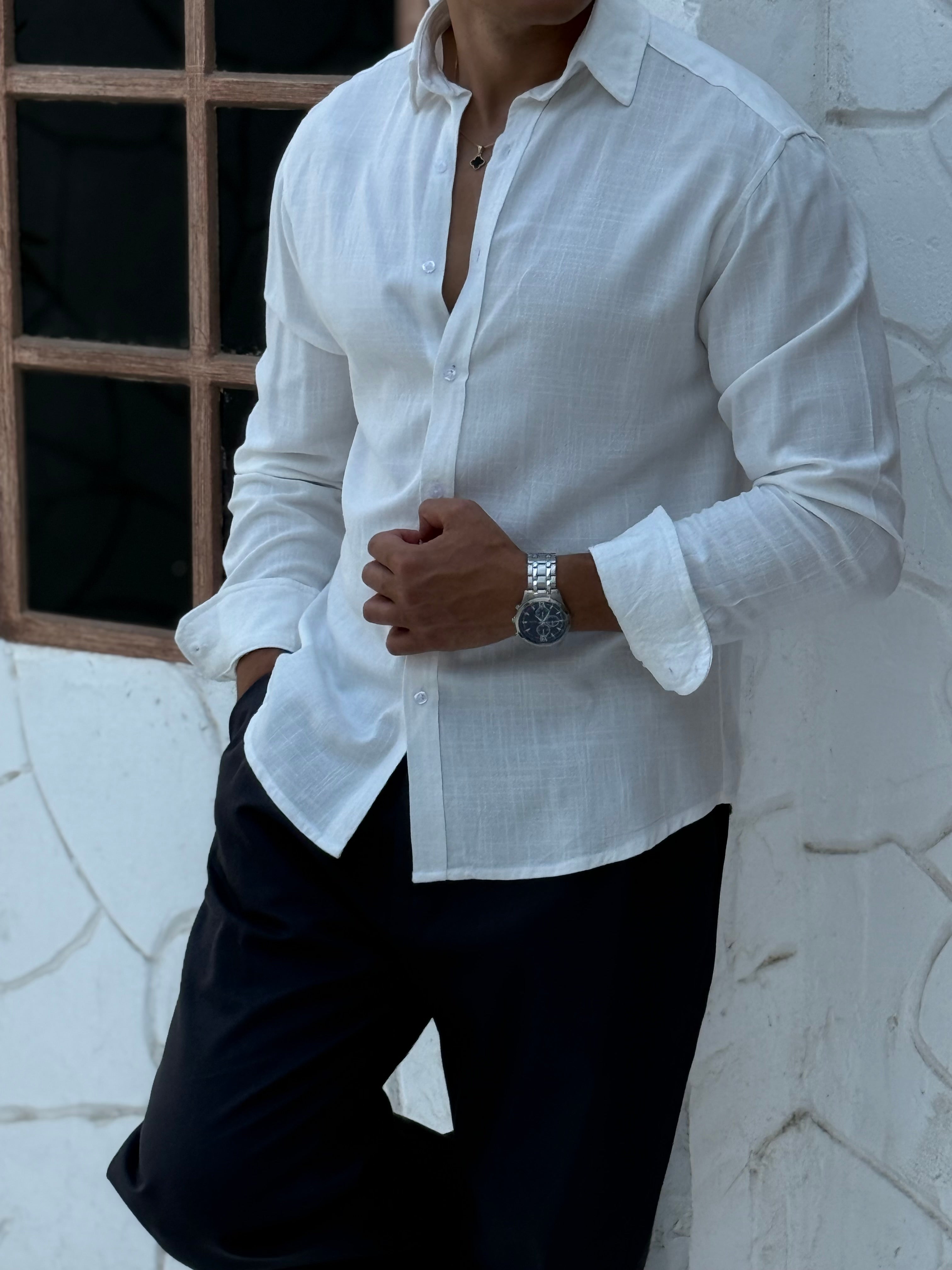 Men's Pure Linen Shirt