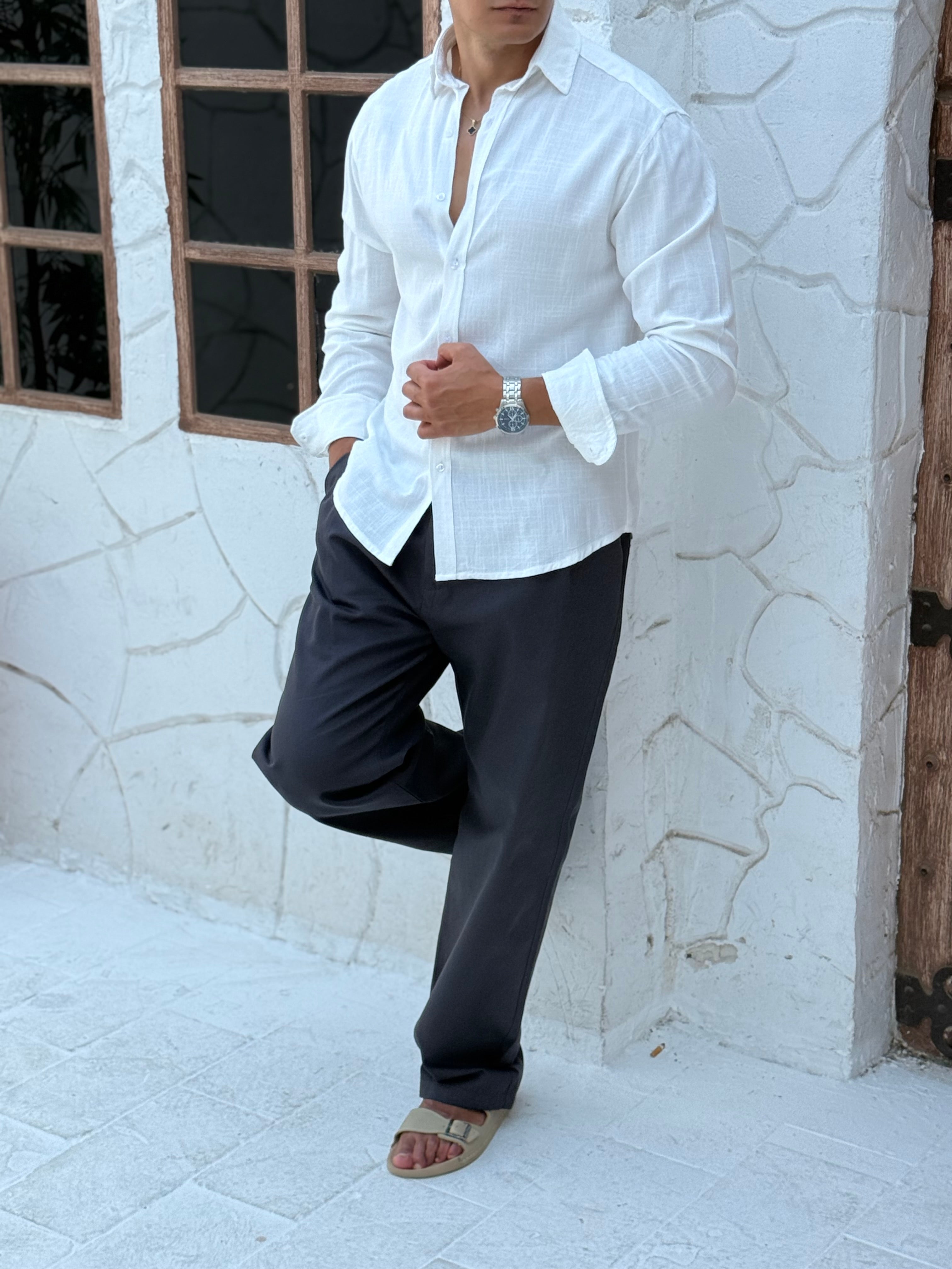 Men's Pure Linen Shirt